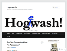 Tablet Screenshot of hogewash.com